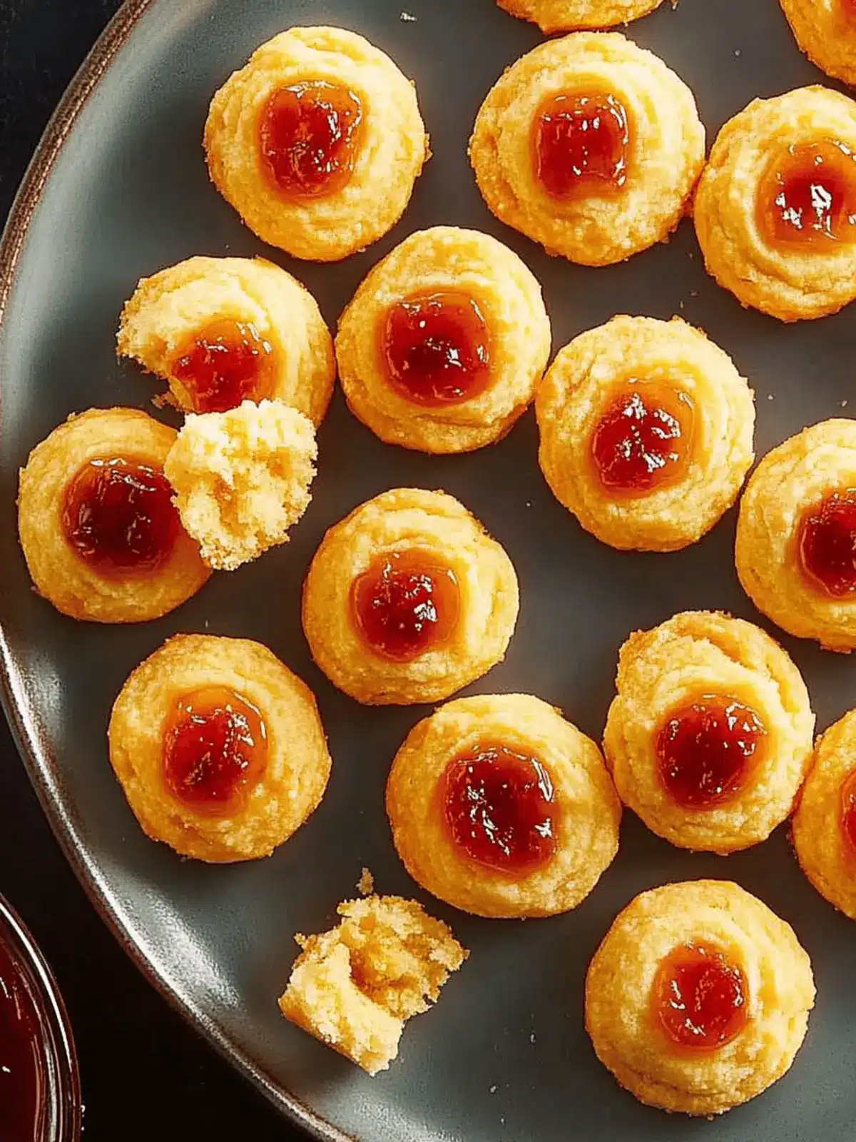 Pimiento Thumbprint Shortbreads with Jam