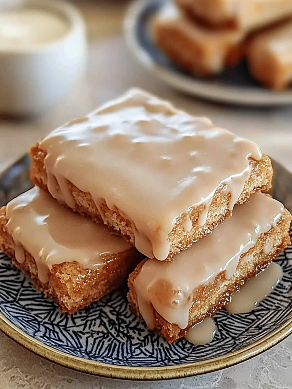Soft Baked Maple Donut Bars