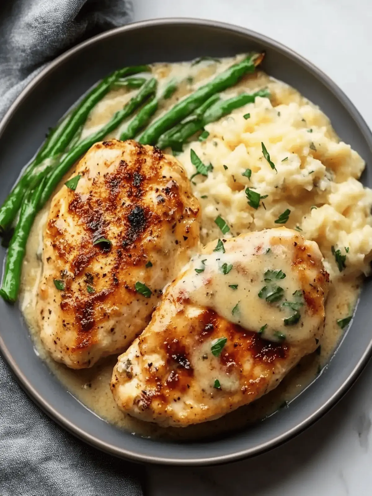 Creamy Garlic Parmesan Chicken Breast