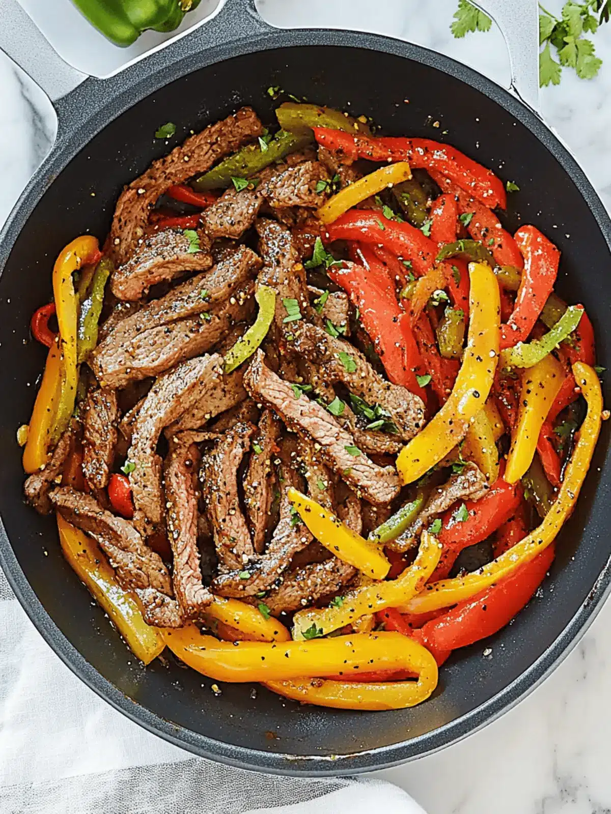 15-Minute Skillet Pepper Steak