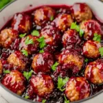 Quick Cranberry Meatballs
