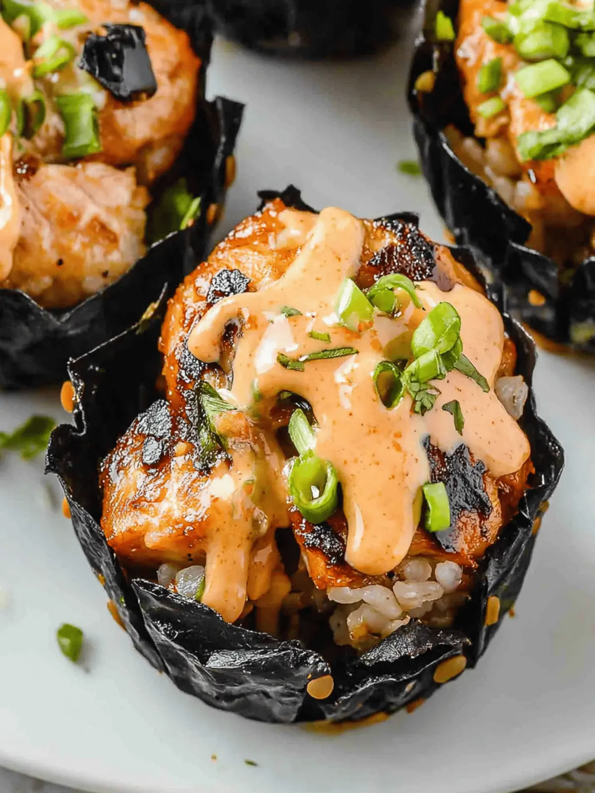Spicy Salmon Rice Muffins