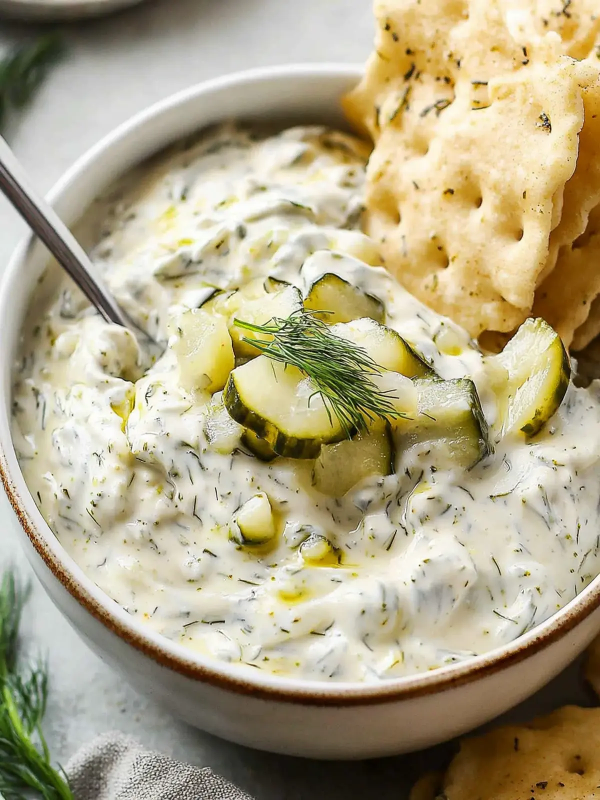 Dairy Free Dill Pickle Dip