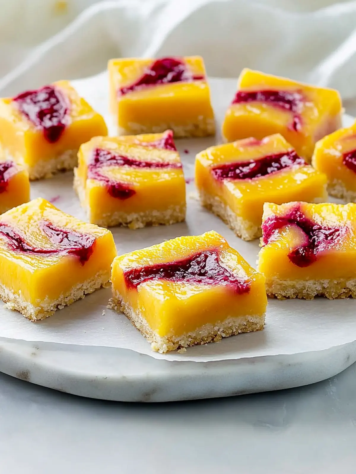 Raspberry Mango Bars