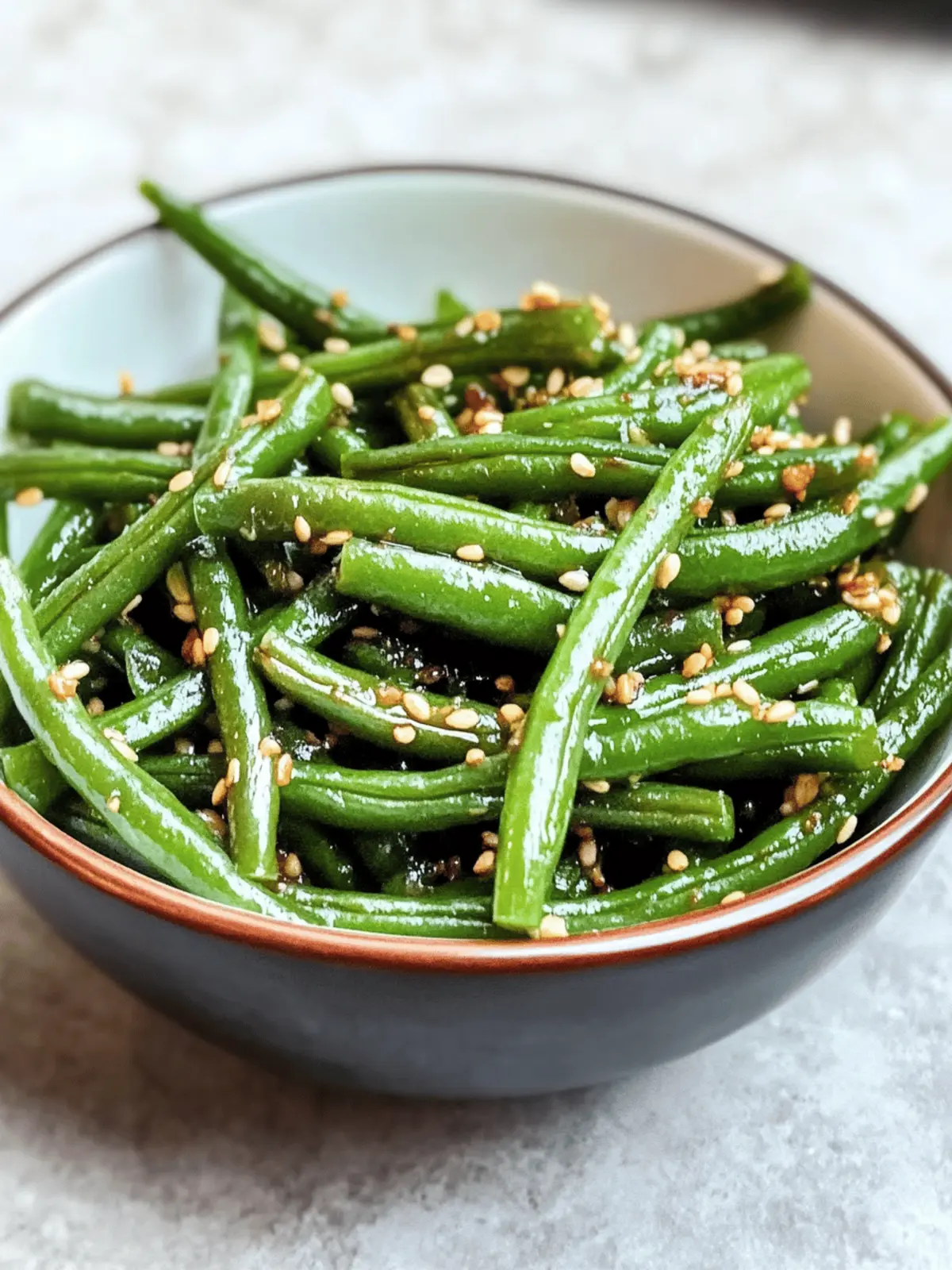 Garlic Sesame Green Beans: A Flavor-Packed Side in Minutes 2 Garlic Sesame Green Beans