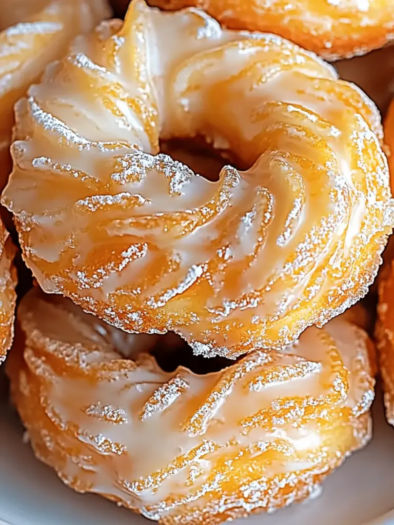 Oven Baked French Cruller Donuts