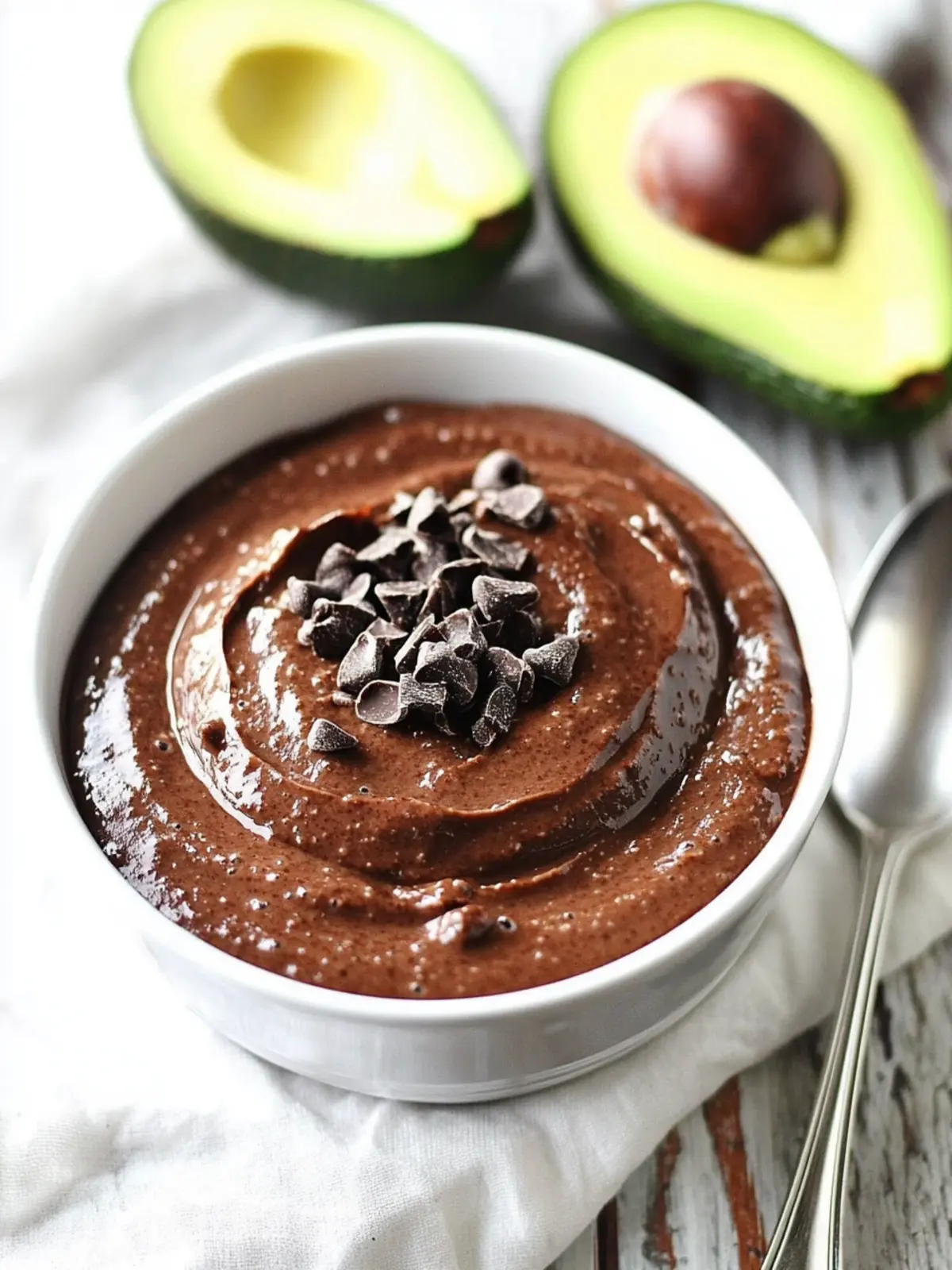 Keto Chocolate Chia Avocado Pudding