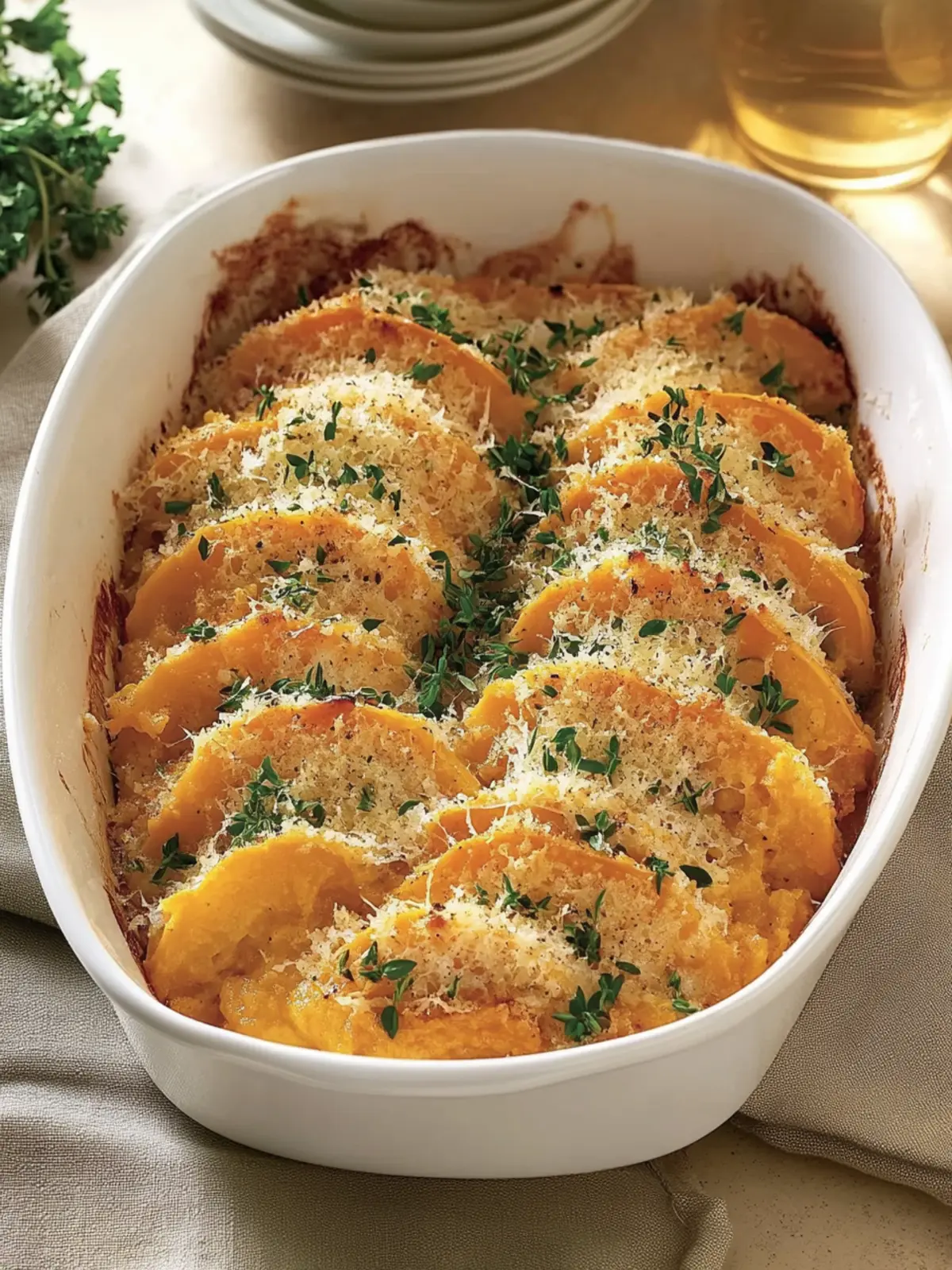 Parmesan-Butternut Squash Gratin