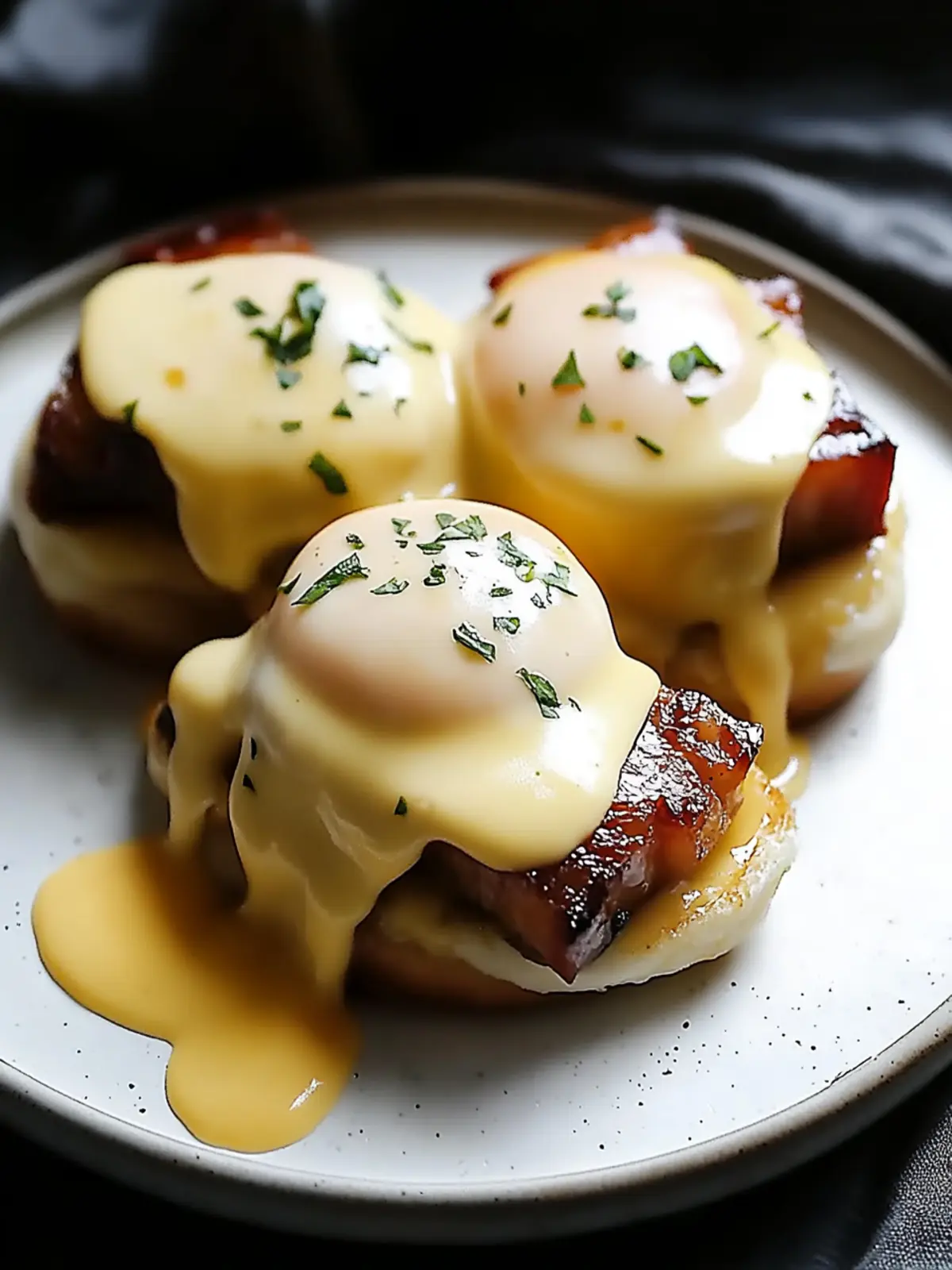 Gourmet Pork Belly Eggs Benedict