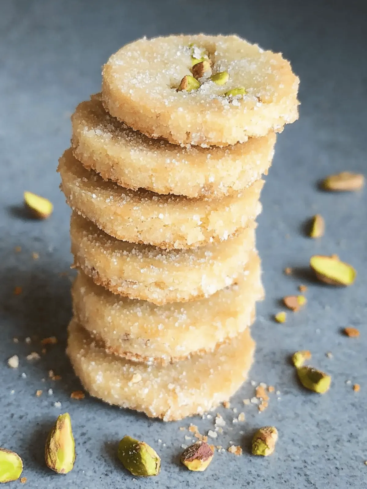 Pistachio Shortbread Cookies