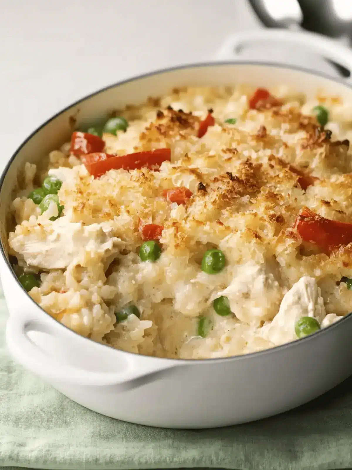 Chicken Alfredo and Rice Casserole