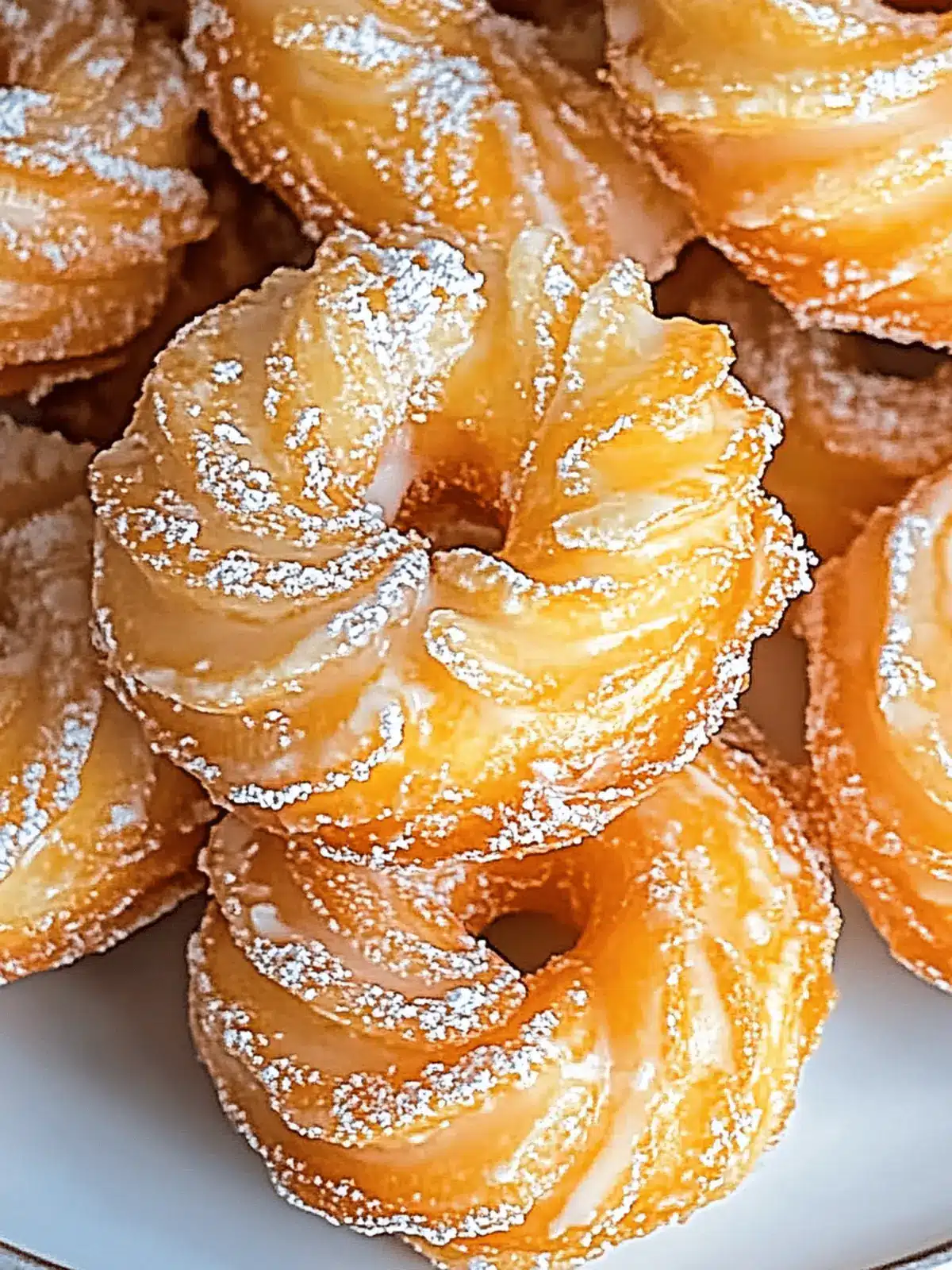 Oven Baked French Cruller Donuts