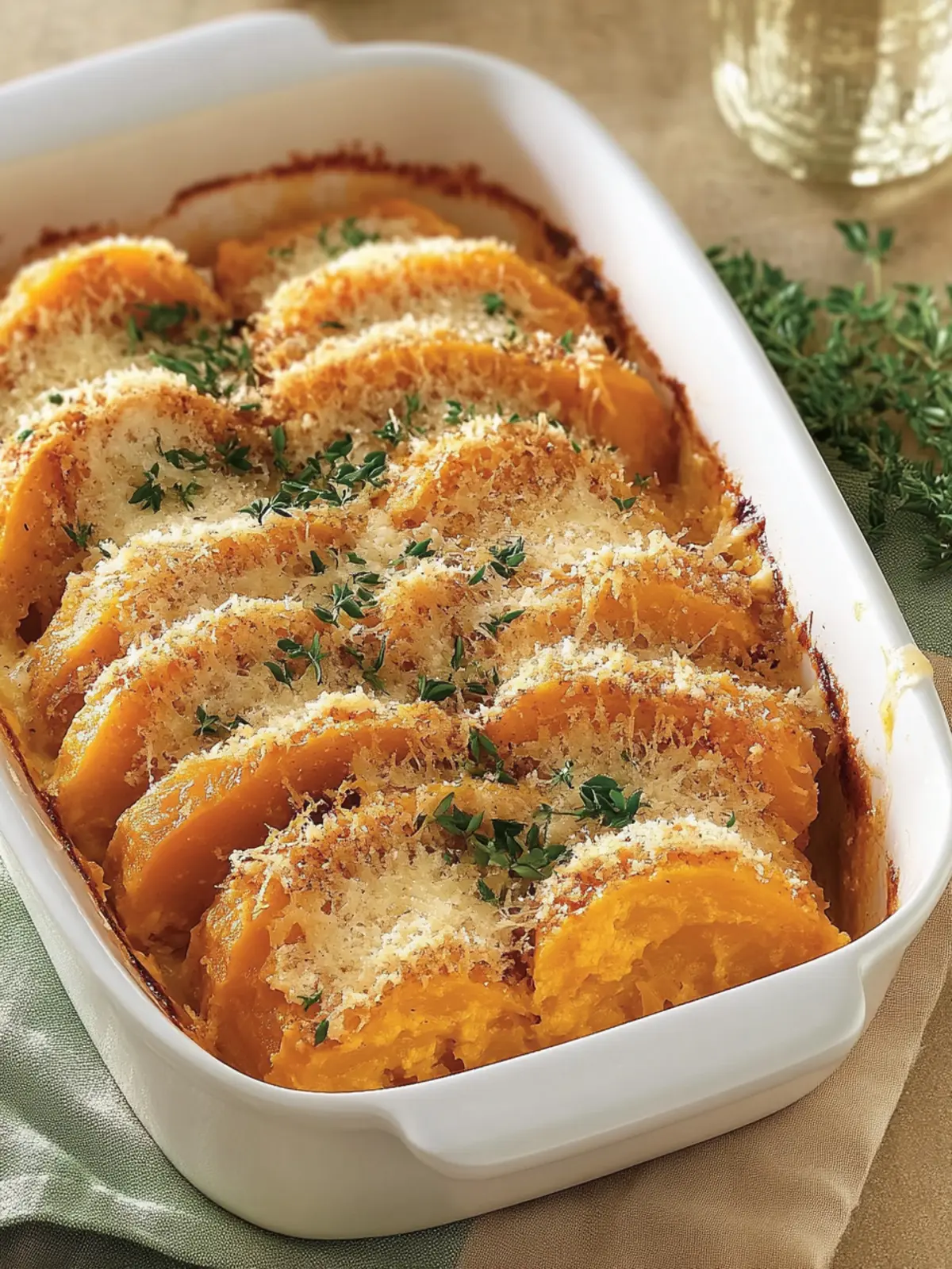 Parmesan-Butternut Squash Gratin