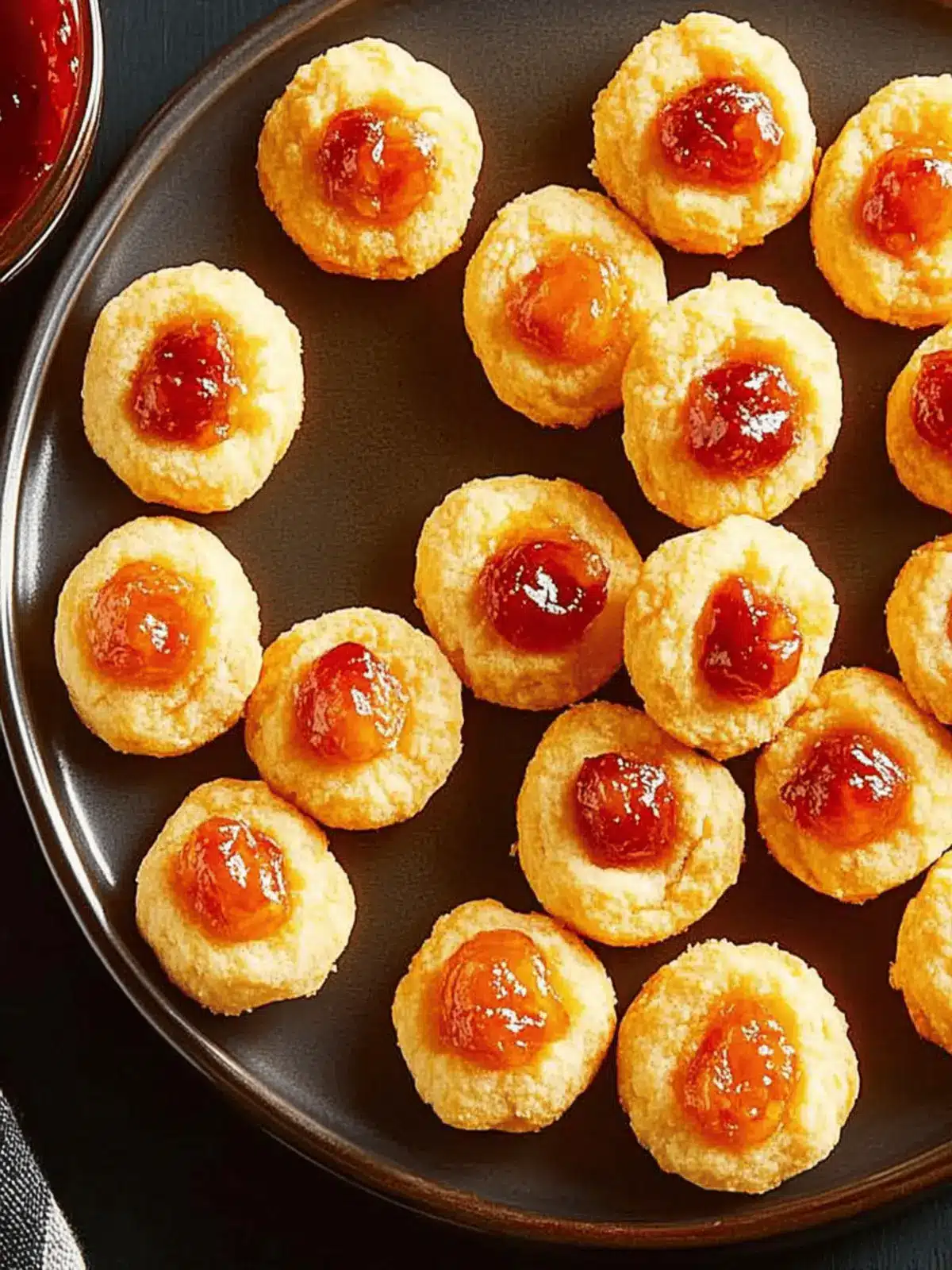 Pimiento Thumbprint Shortbreads with Jam