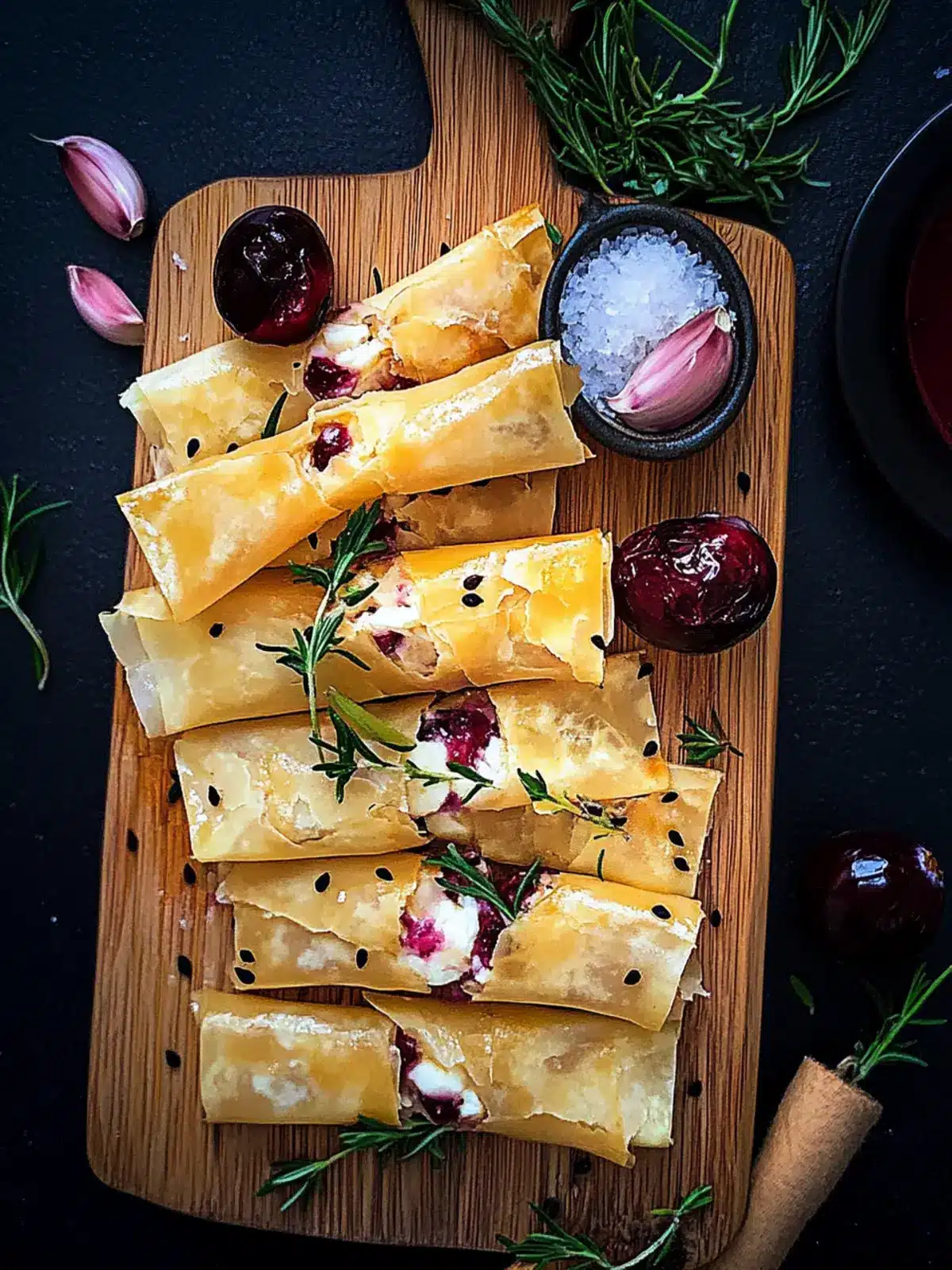 Cranberry and Brie Filo Crackers That Steal the Show 3 Cranberry and Brie Filo Crackers