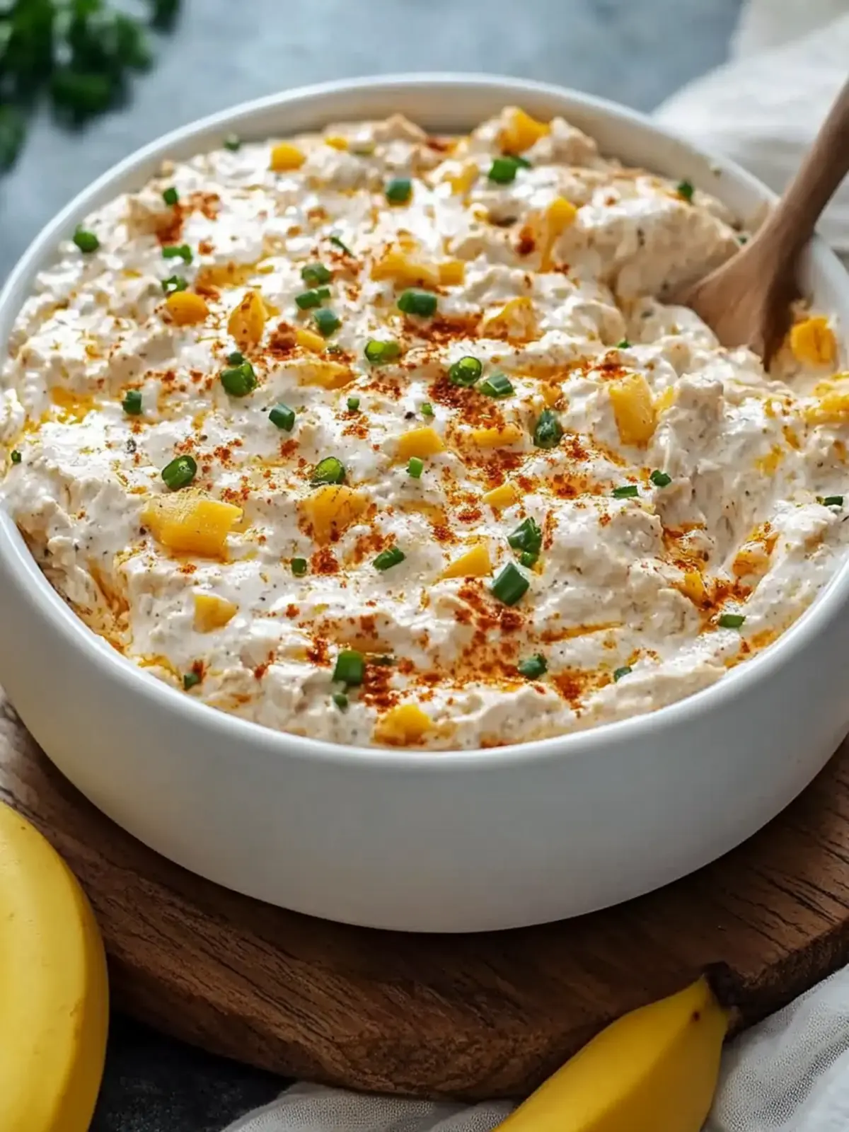 Creamy Banana Pepper Chicken Dip