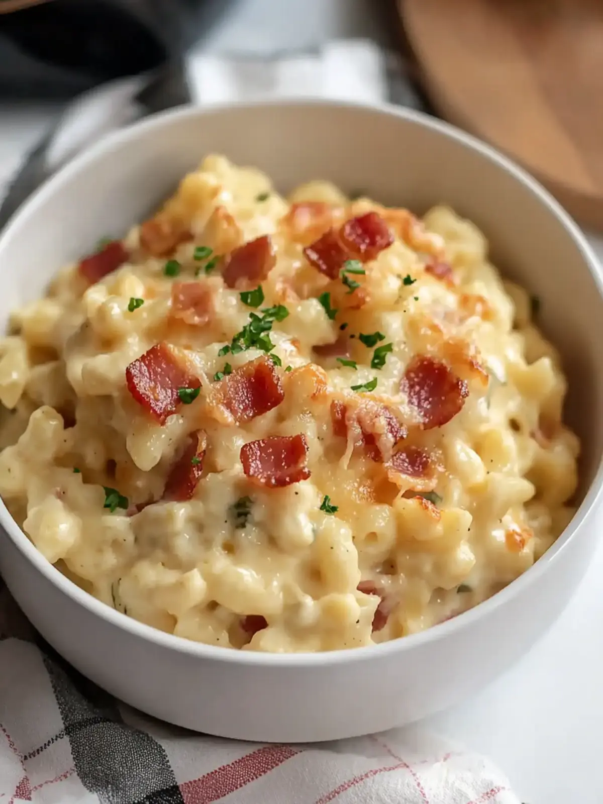 Creamy Bacon Jalapeño Cauliflower Mac and Cheese Delight 4 Bacon Jalapeño Cauliflower Mac and Cheese
