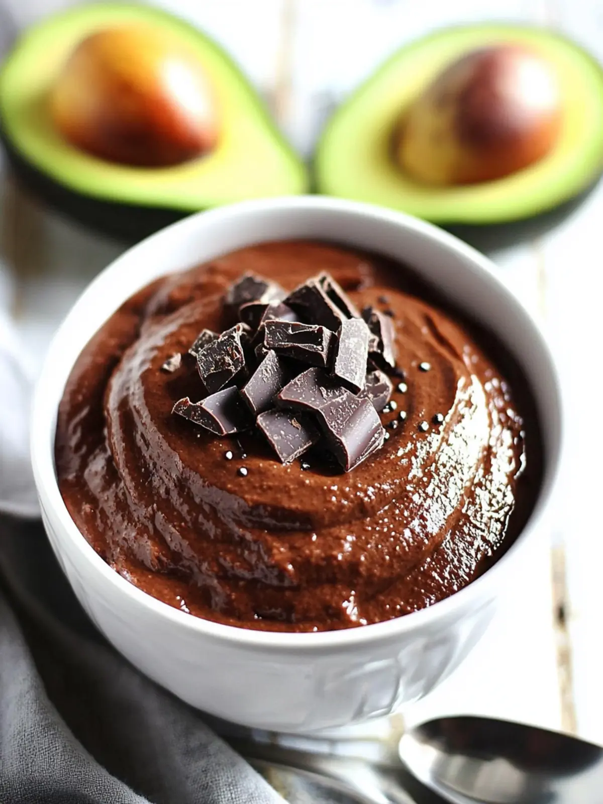 Keto Chocolate Chia Avocado Pudding