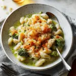 Broccoli Cheddar Beans with Crispy Cheddar Panko Recipe