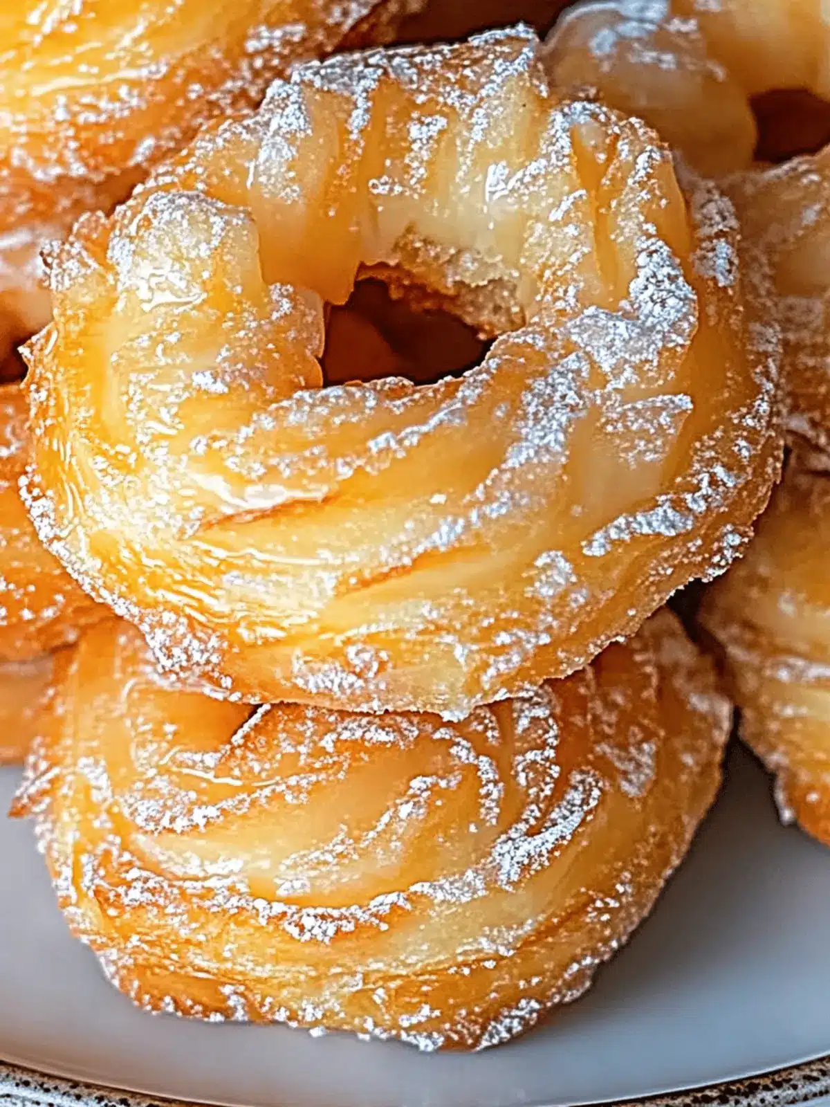 Oven Baked French Cruller Donuts