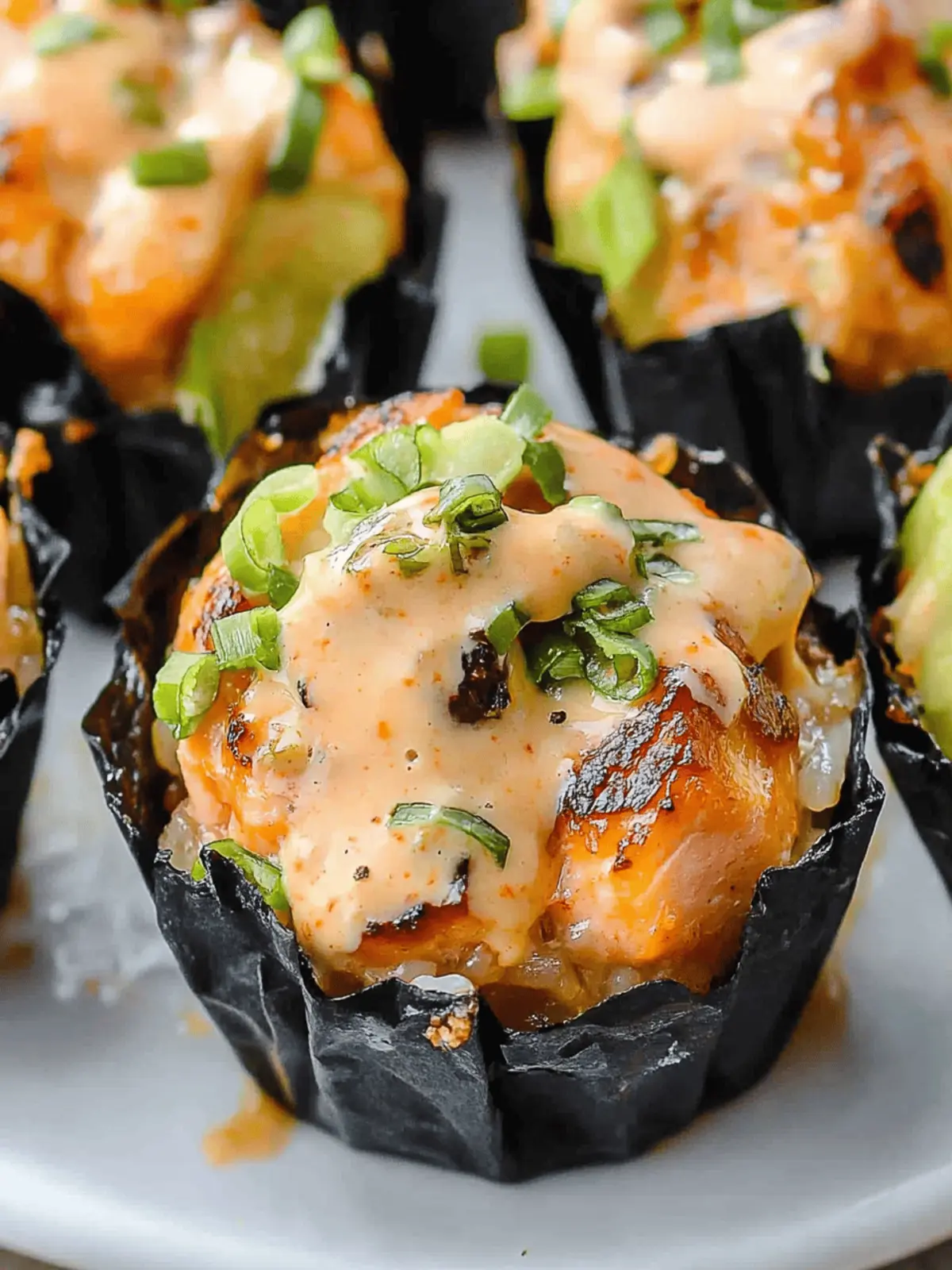Spicy Salmon Rice Muffins