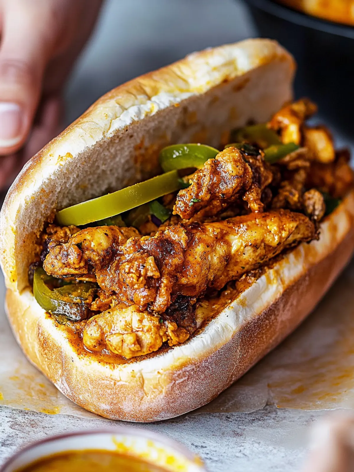 Nashville Hot Chicken Melt: Sizzling Comfort You Must Try! 2 Nashville Hot Chicken Melt