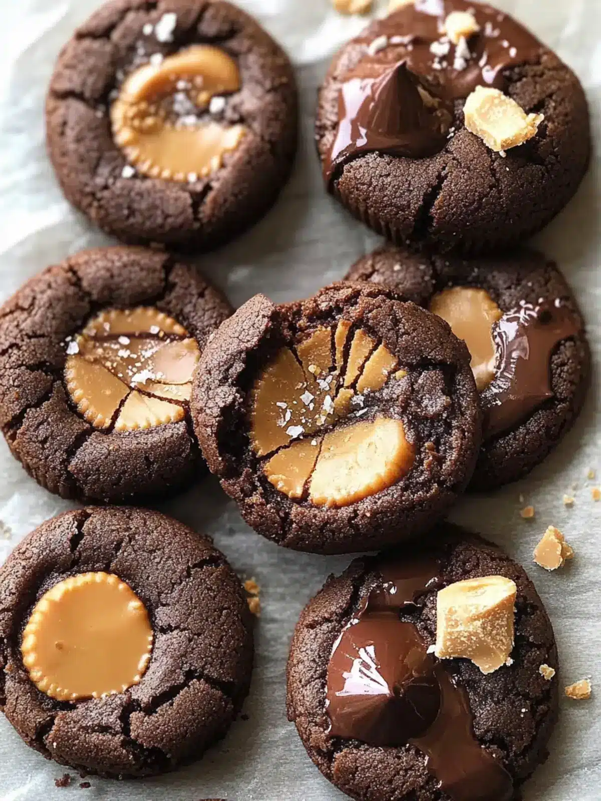 Indulge in Chocolate Peanut Butter Cup Cookies Bliss 3 Chocolate Peanut Butter Cup Cookies