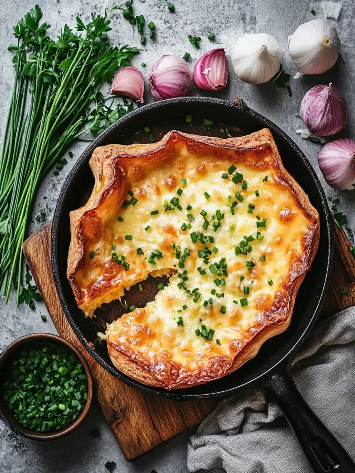 Cheddar and Chive Savory Dutch