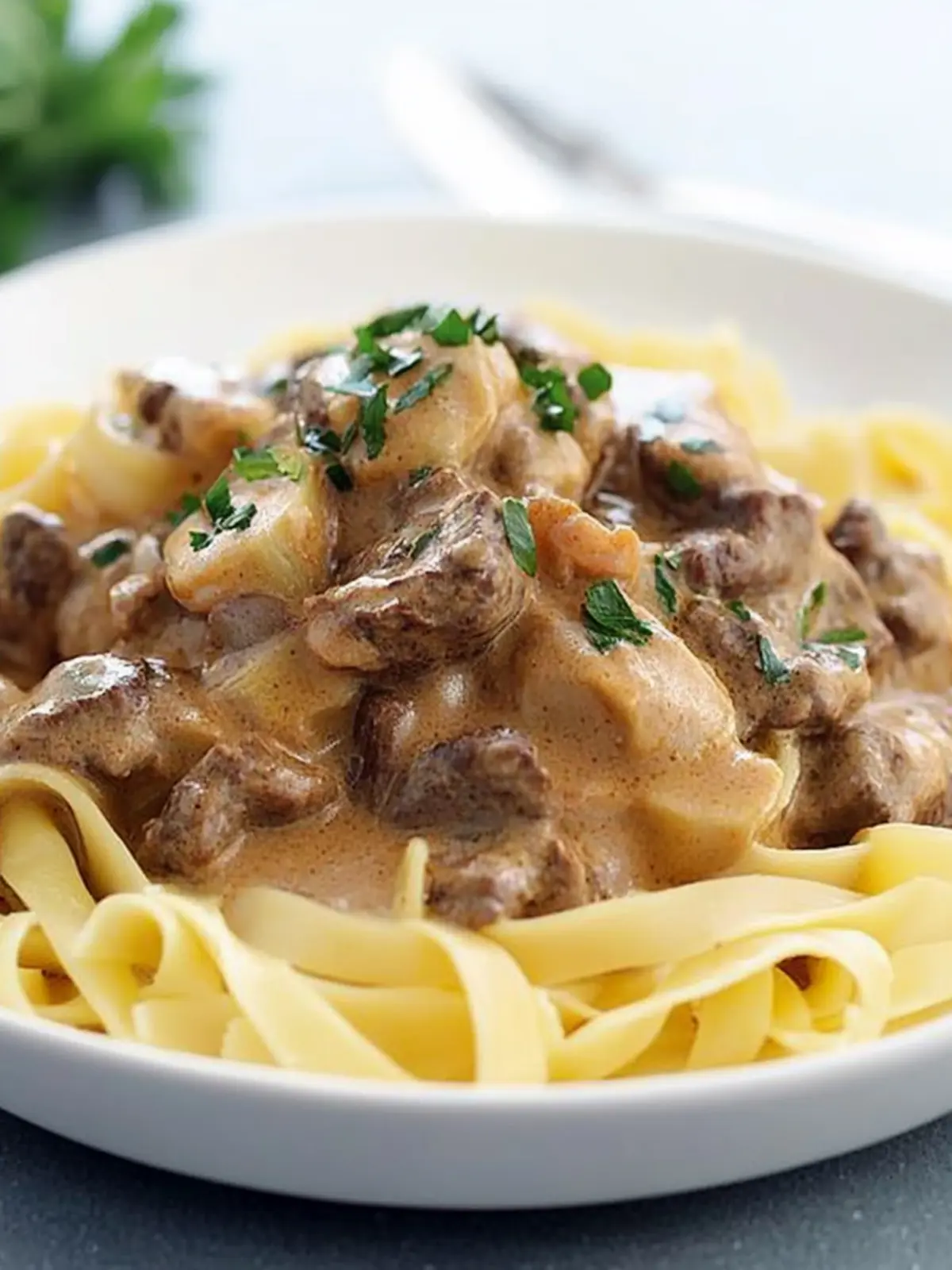 Savory Beef Stroganoff: Homemade Comfort in Every Bite 3 Beef stroganoff