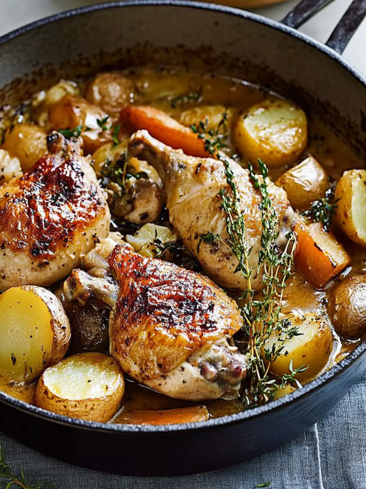 Savory French-style Chicken and Potatoes That Wow Every Time 2 French-style chicken and potatoes