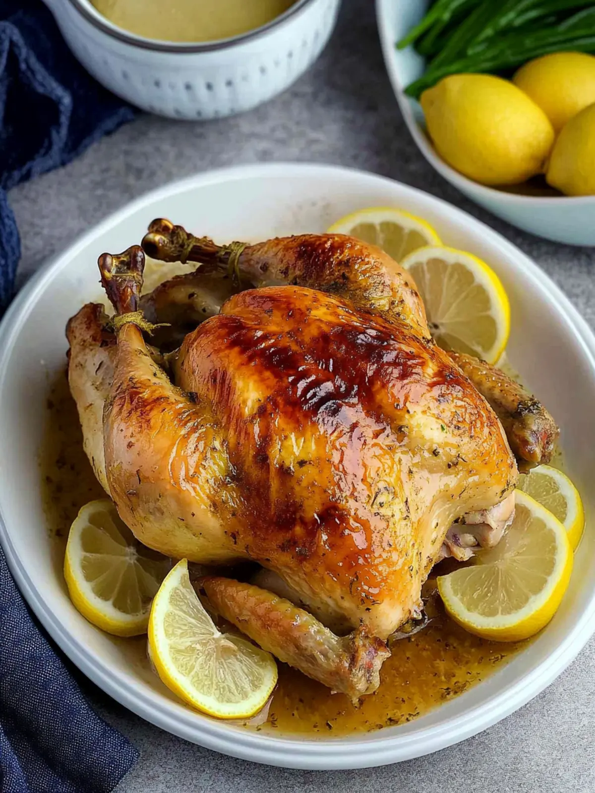 Lemon Garlic Butter Roast Chicken for a Cozy Family Dinner 2 Lemon Garlic Butter Roast Chicken