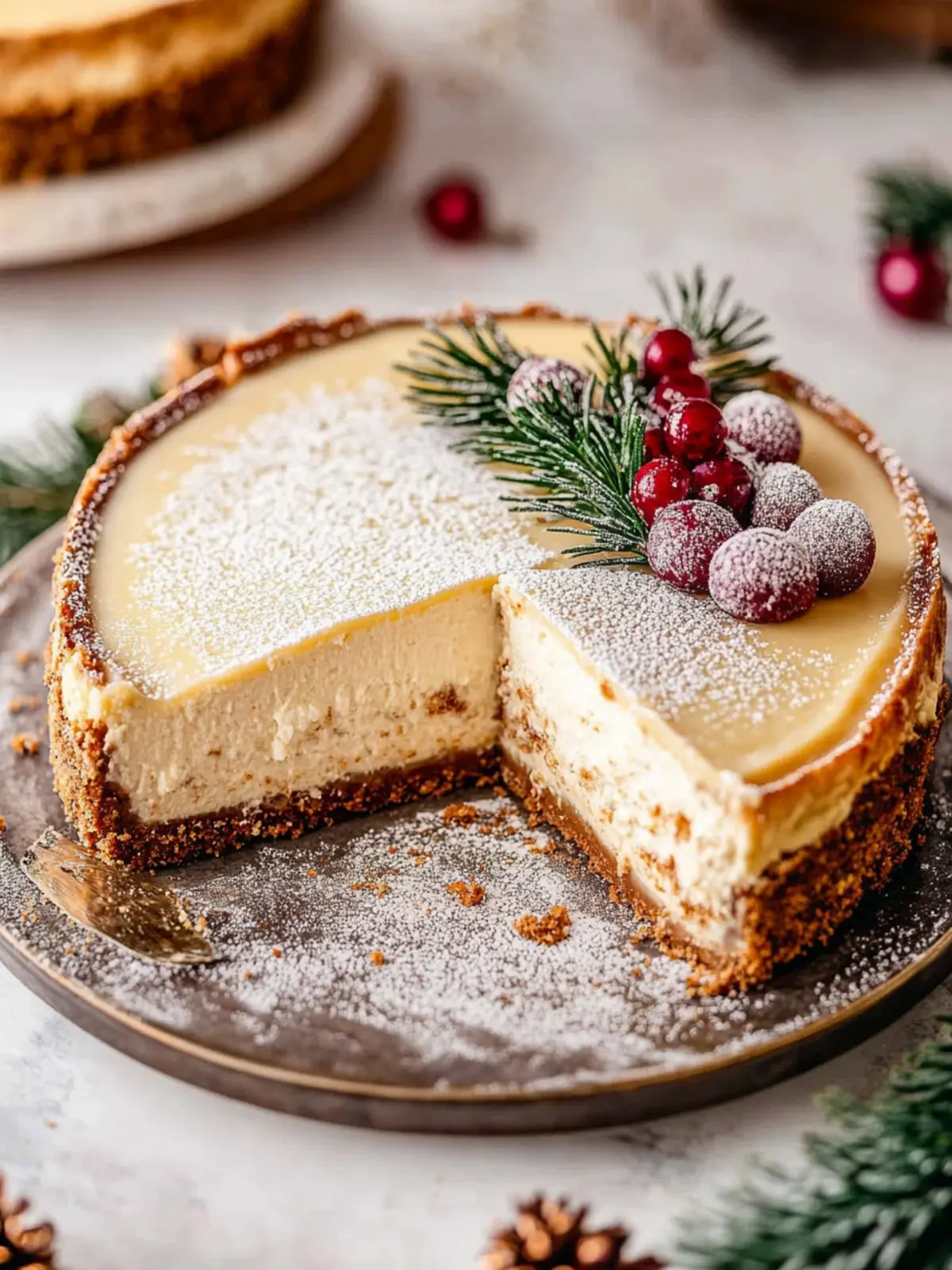Decadent Eggnog Cheesecake to Wow Your Holiday Guests 5 Eggnog cheesecake