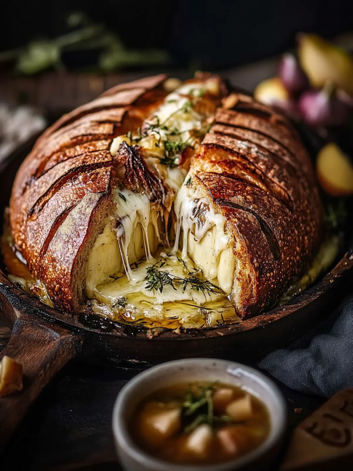 Savor Baked Hot Maple Camembert Sourdough Tonight! 4 Baked hot maple Camembert sourdough