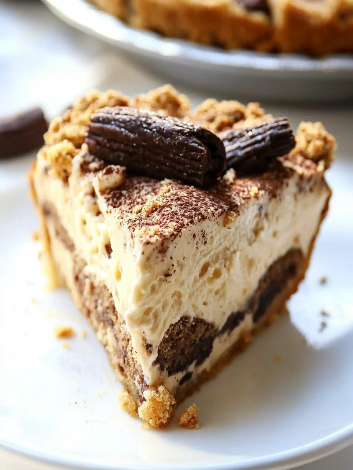 Indulge in Deep-Dish Tiramisu Pie with Coffee Crunch Crumble 3 Deep-Dish Tiramisu Pie with Coffee Crunch Crumble