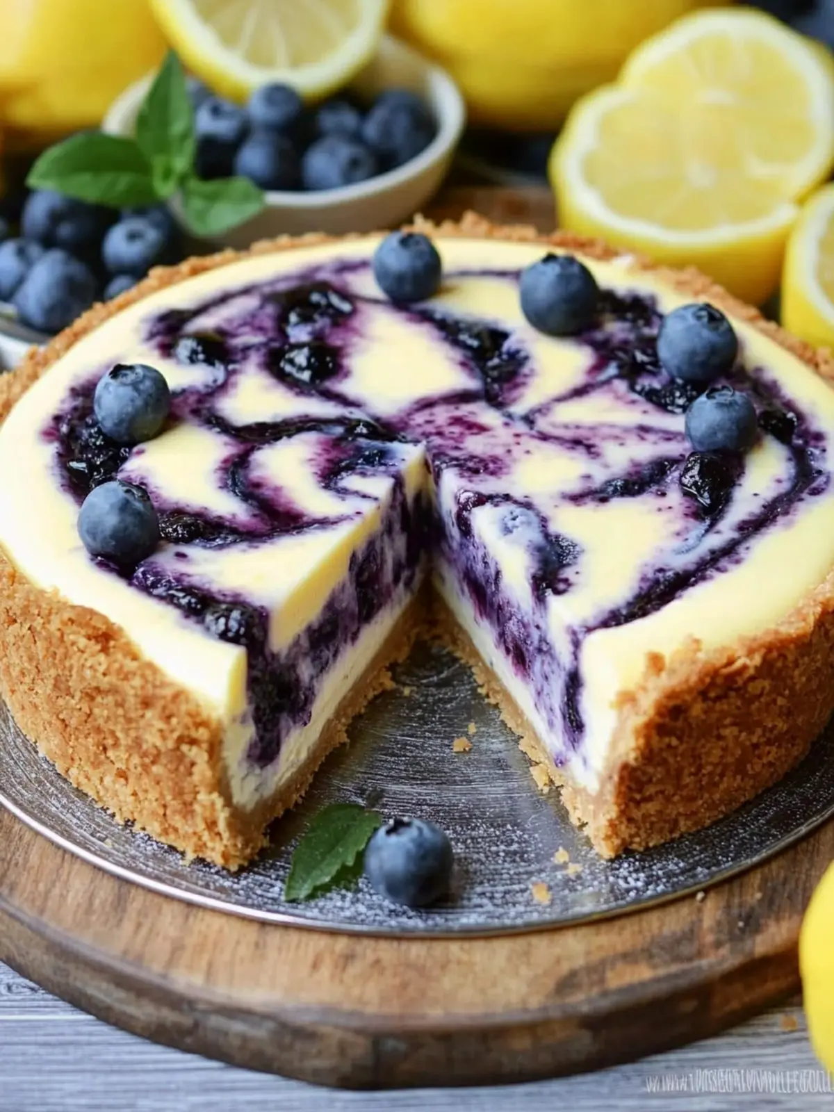 Ultimate Lemon Blueberry Cheesecake That Everyone Will Love 4 Lemon Blueberry Cheesecake