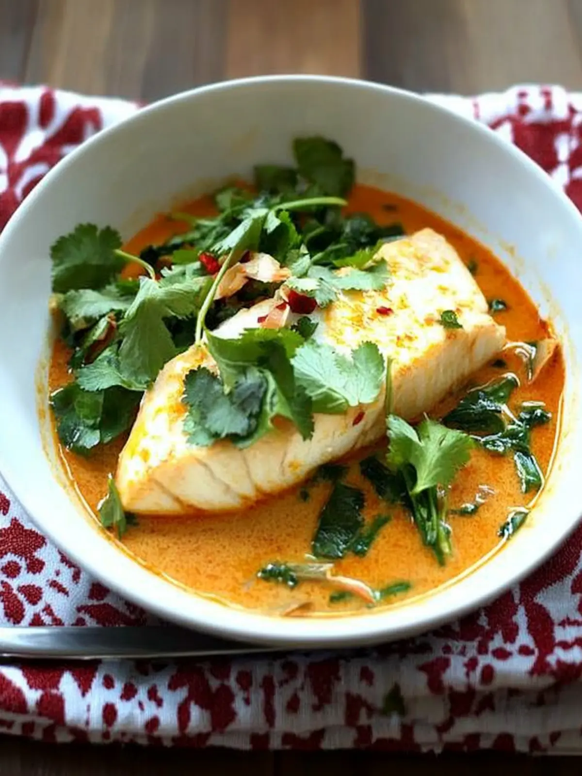 Poached Halibut in Thai Coconut Curry Broth for Dinner Bliss 5 Poached Halibut in Thai Coconut Curry Broth