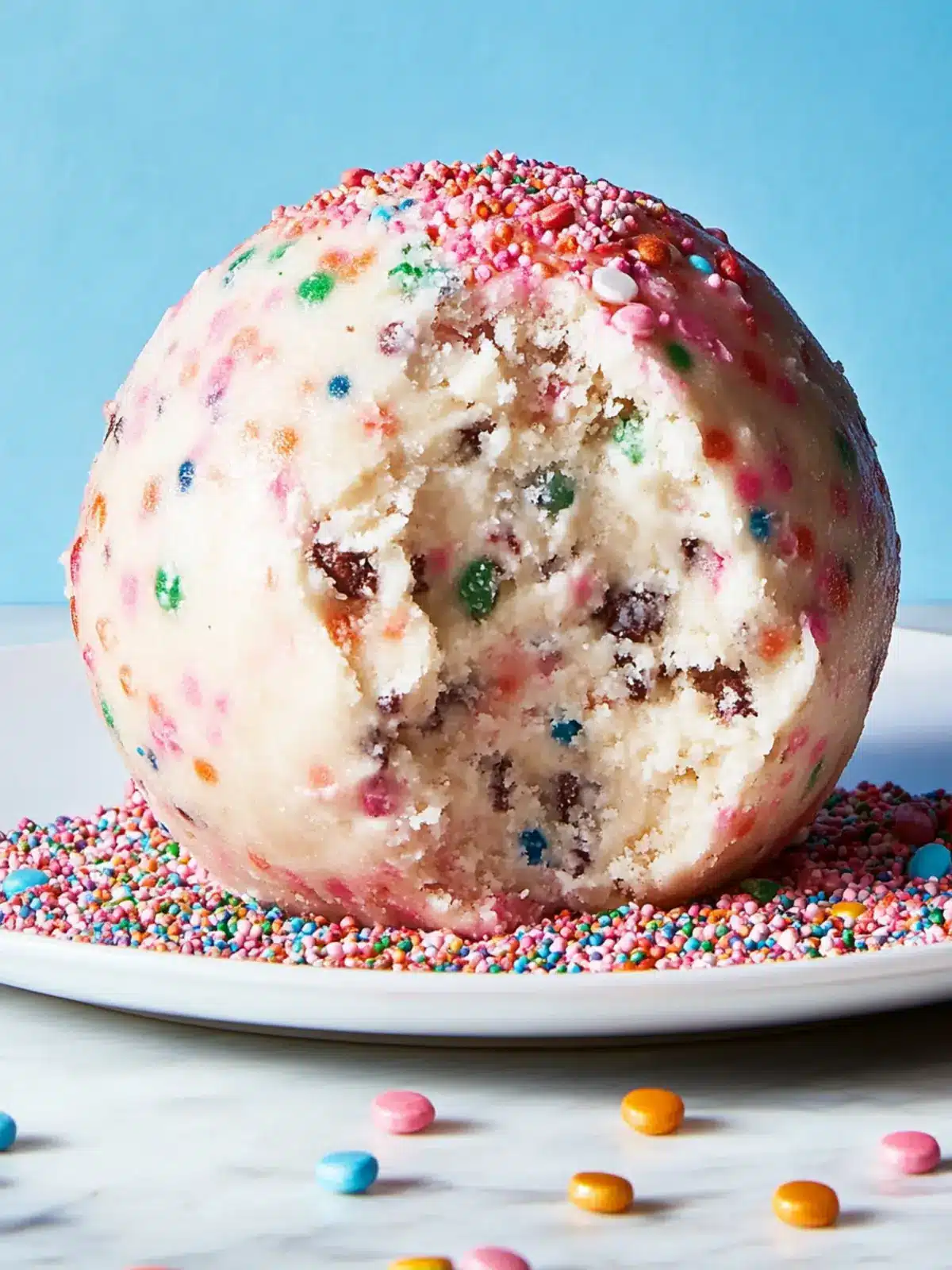 Confetti Cookie Dough Ball: The Ultimate Sweet Party Treat 2 Confetti Cookie Dough Ball