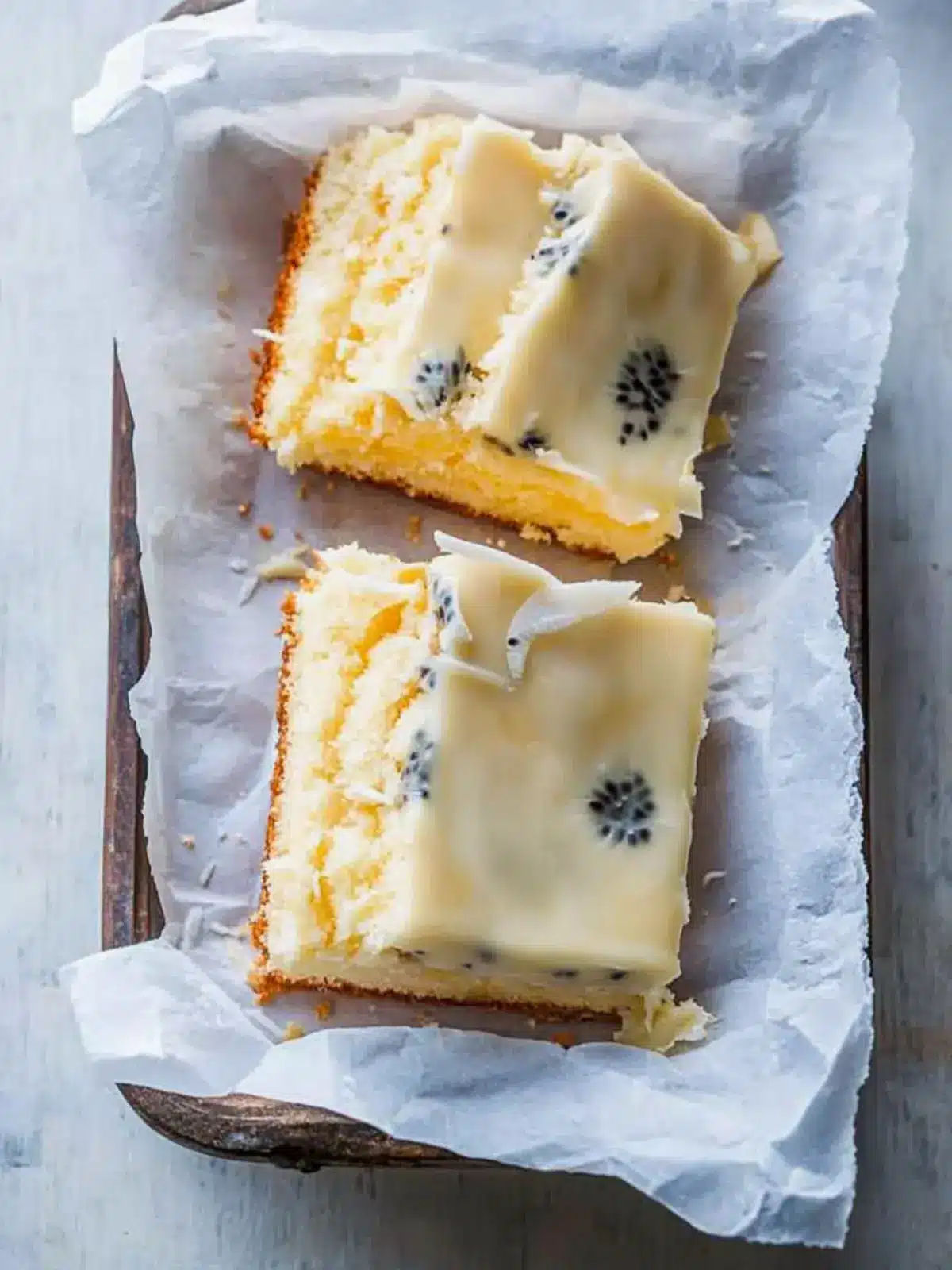 Coconut and Passionfruit Slab Cake for Sweet Tropical Bliss 4 Coconut and Passionfruit Slab Cake