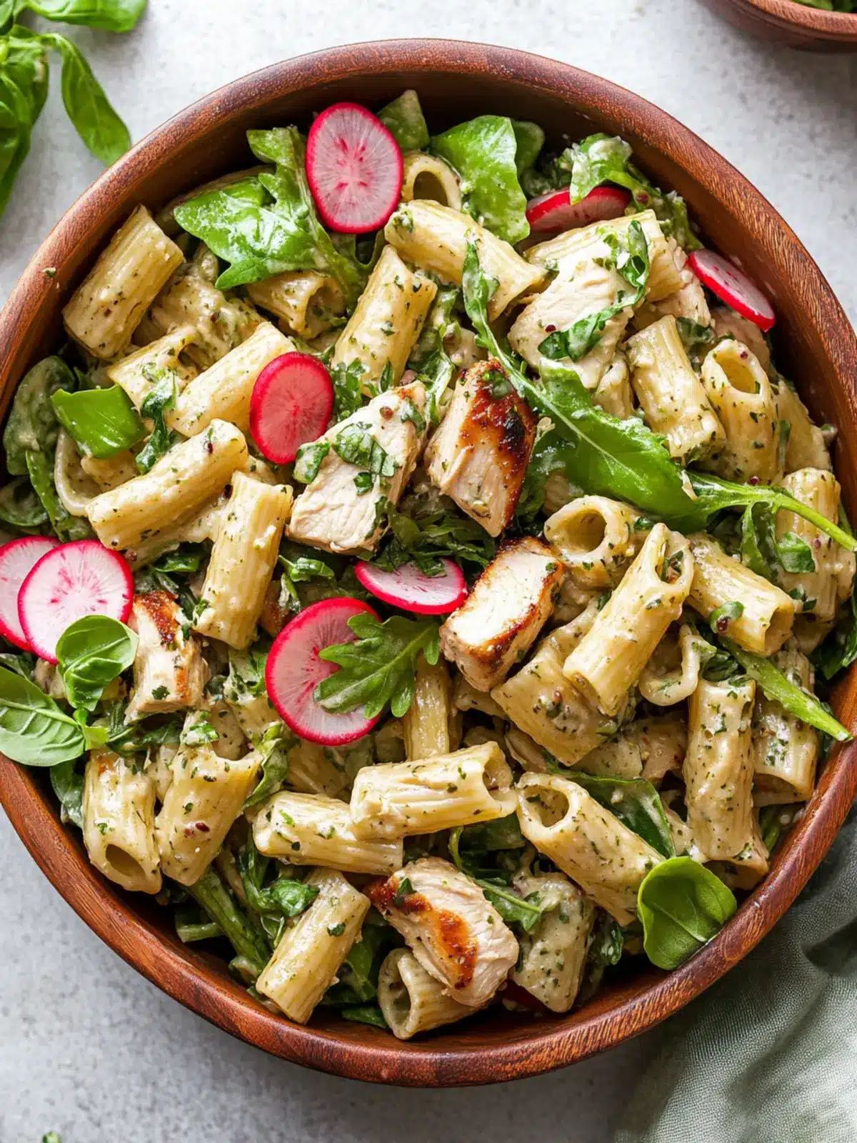 Creamy Honey Mustard Chicken Pasta Salad with Fresh Veggies 2 Honey Mustard Chicken Pasta Salad