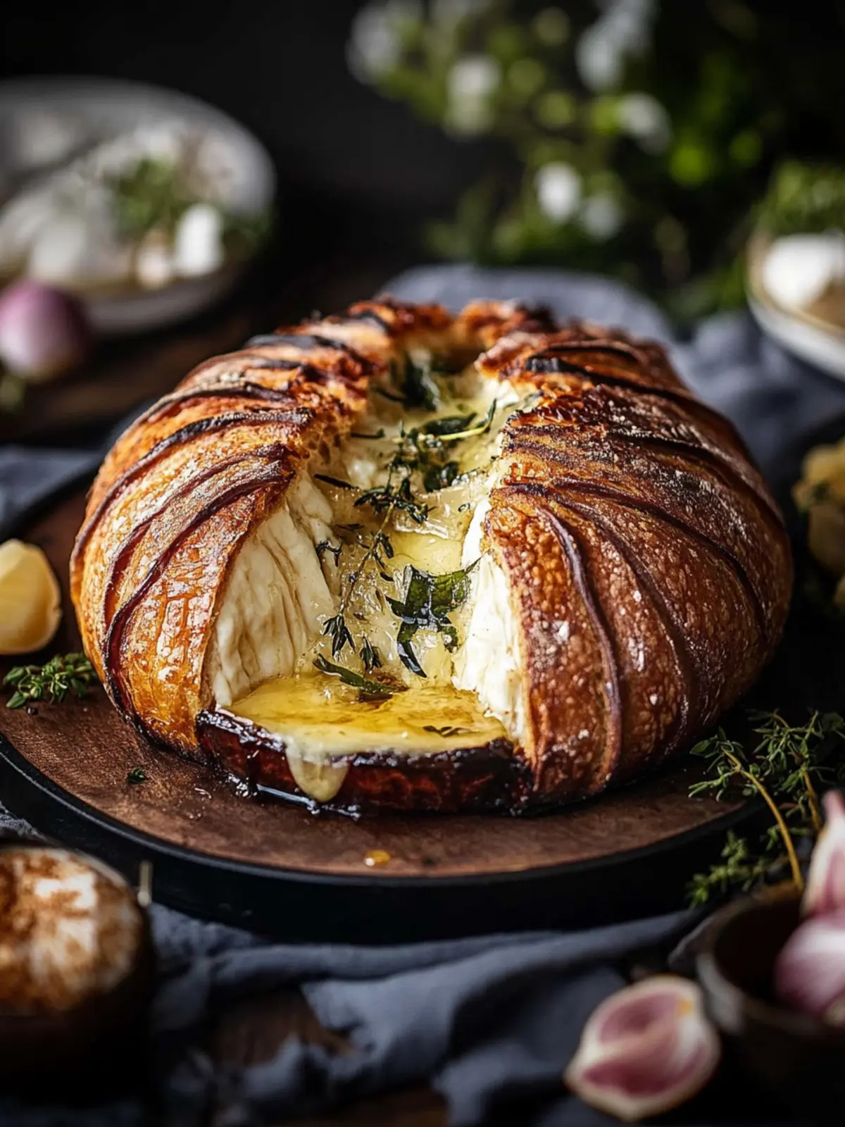 Savor Baked Hot Maple Camembert Sourdough Tonight! 2 Baked hot maple Camembert sourdough