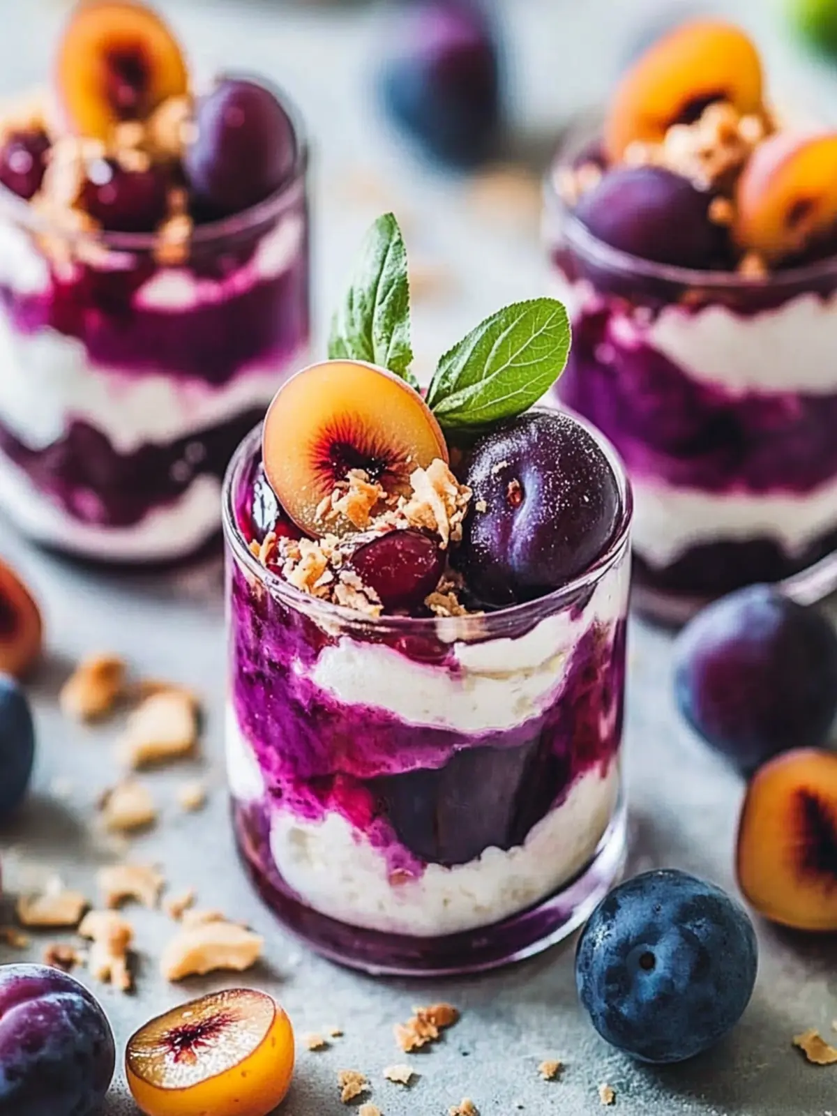 Decadent Poached Plum Coconut Cream Parfaits to Delight You 2 Poached Plum Coconut Cream Parfaits