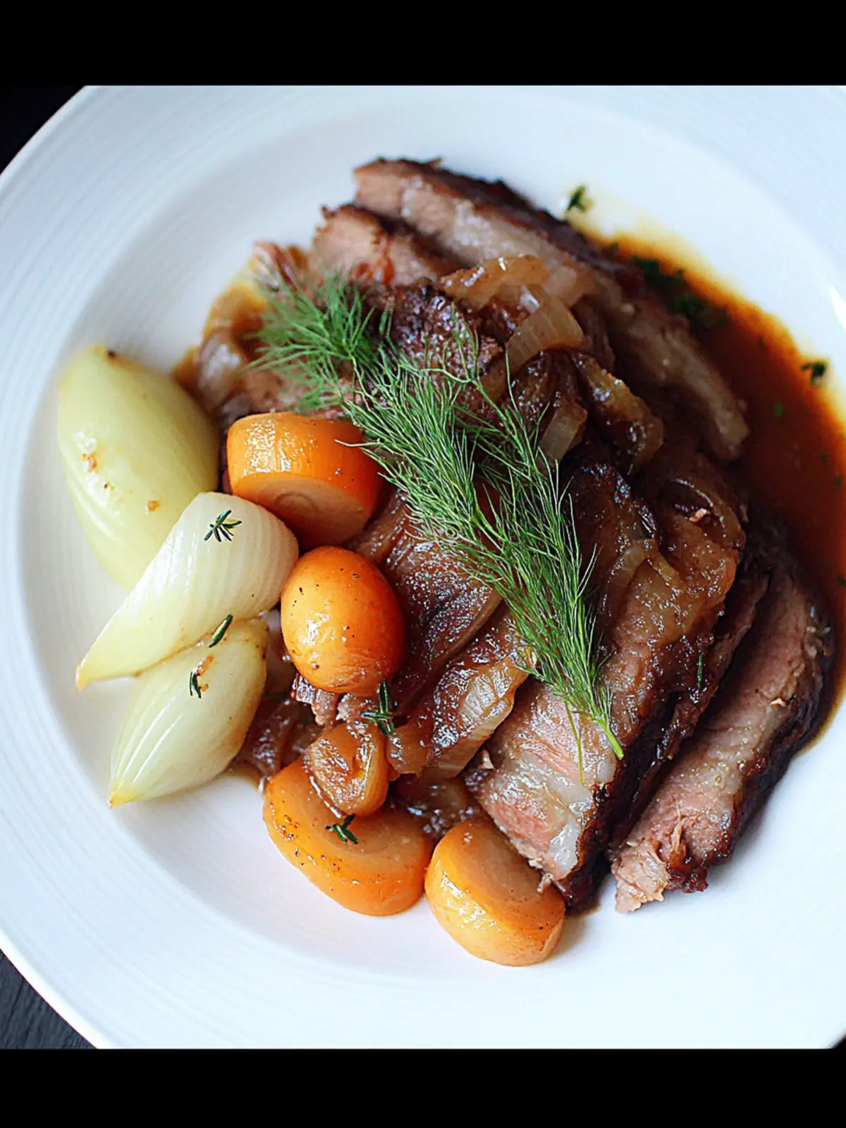 Melt-in-Your-Mouth Braised Brisket with Fennel & Onions 3 Braised Brisket with Fennel & Onions