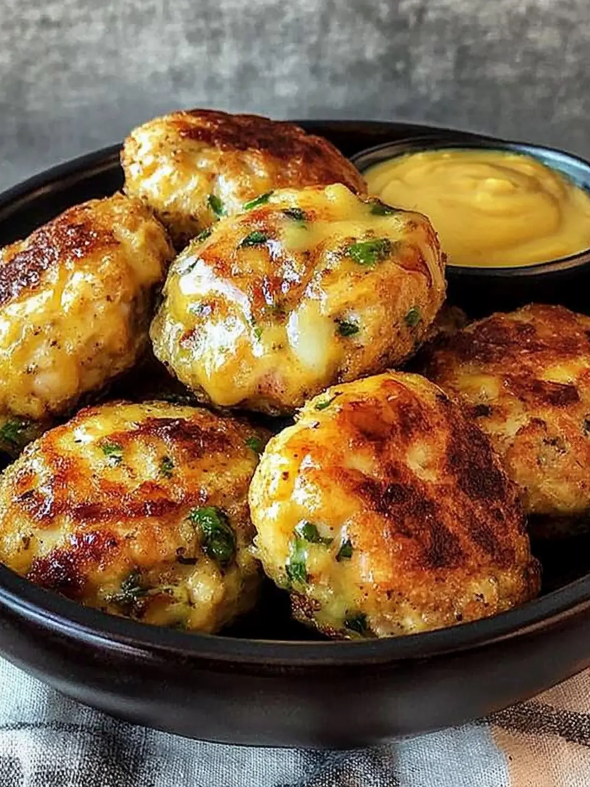 Air fryer chicken rissoles