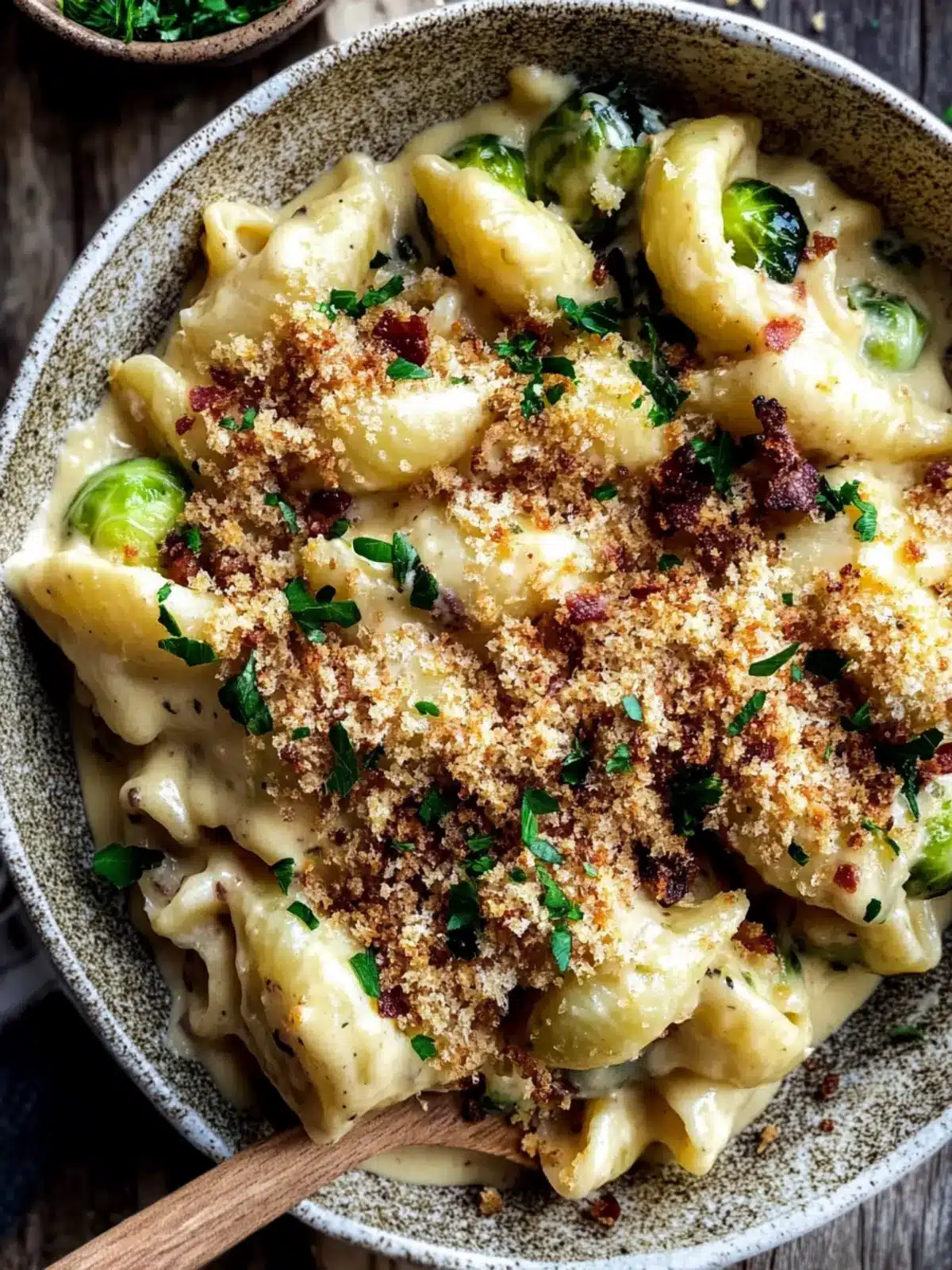 Ultimate Mac and Cheese with Brussels Sprouts & Bacon Breadcrumbs 4 Mac and Cheese with Brussels Sprouts & Bacon Breadcrumbs