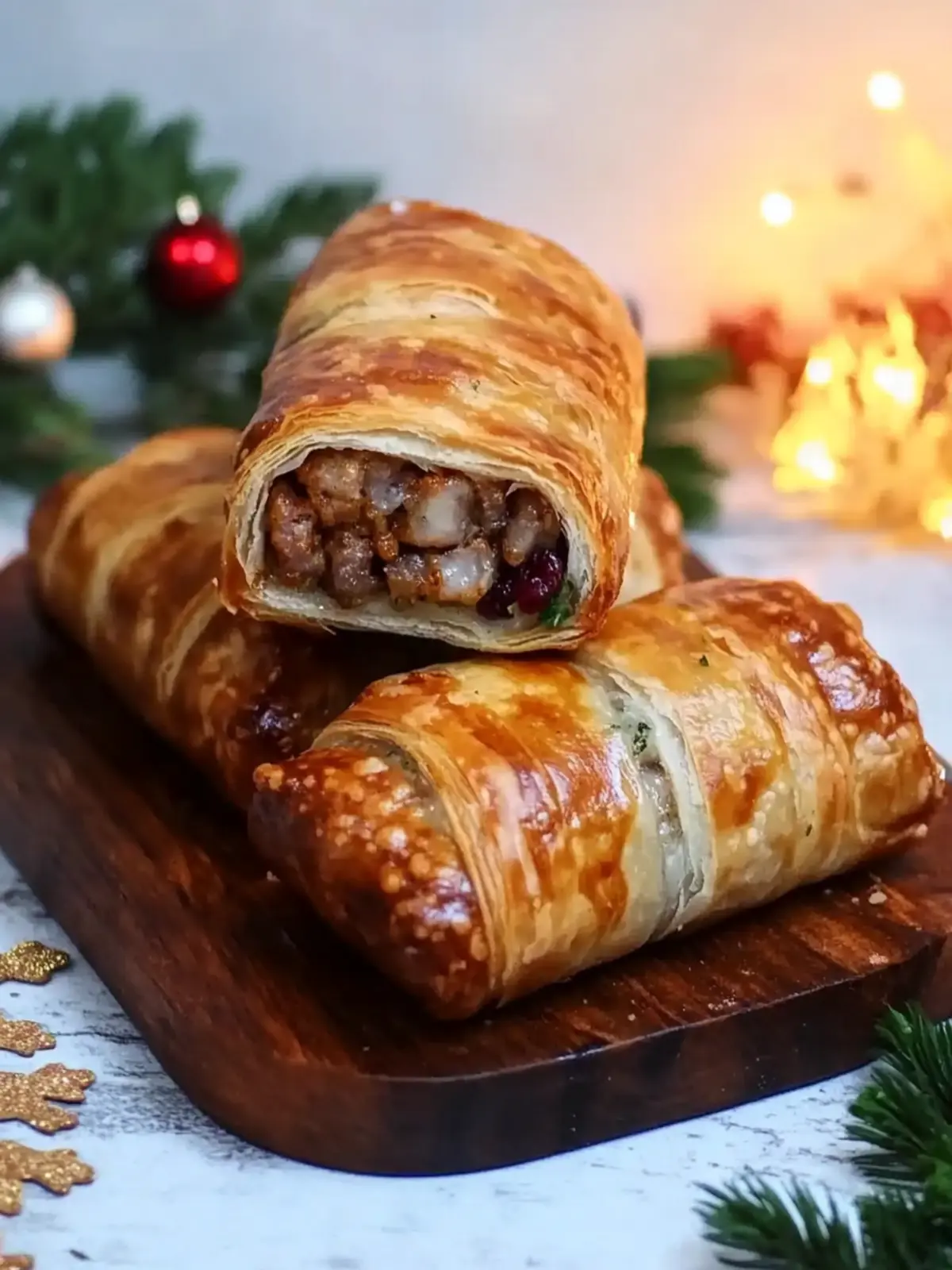 Ultimate Christmas Sausage Rolls with Cranberry and Herbs Joy 4 Christmas Sausage Rolls with Cranberry and Herbs