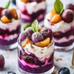 Decadent Poached Plum Coconut Cream Parfaits to Delight You 9 Poached Plum Coconut Cream Parfaits