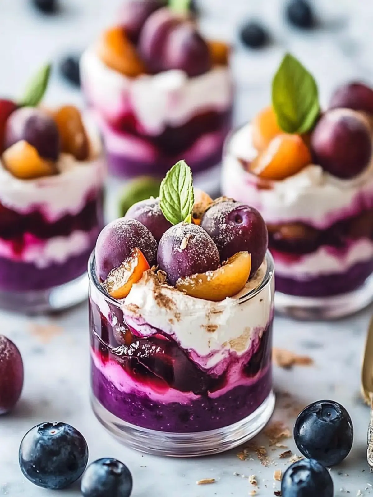 Decadent Poached Plum Coconut Cream Parfaits to Delight You 5 Poached Plum Coconut Cream Parfaits