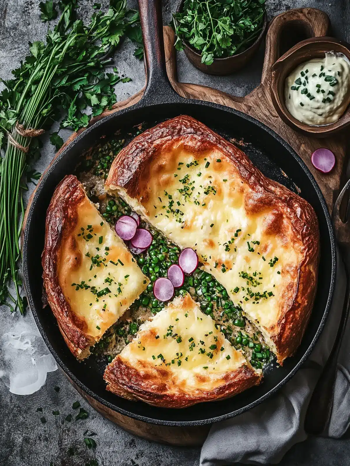 Cheddar and Chive Savory Dutch