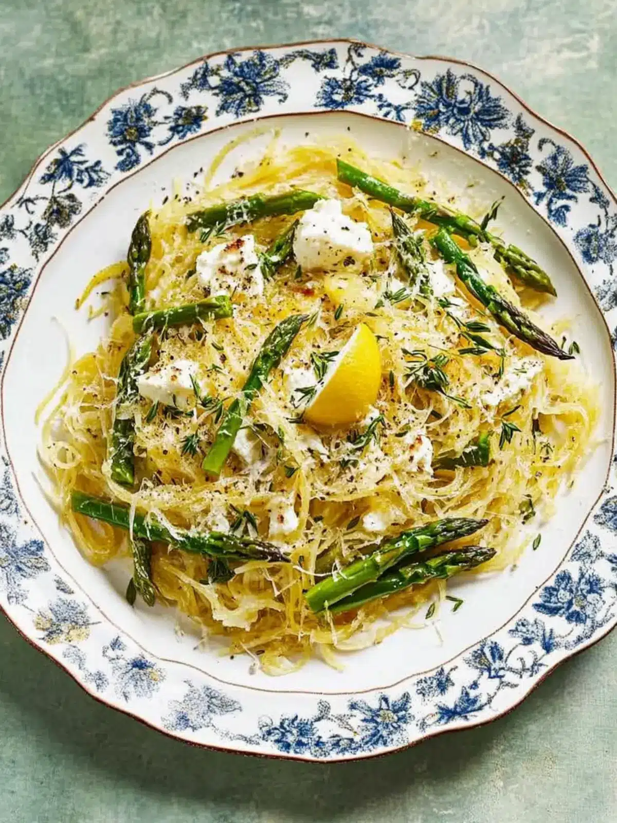 Delicious Spaghetti Squash with Asparagus, Ricotta, and Lemon 3 Spaghetti Squash with Asparagus, Ricotta, Lemon, and Thyme