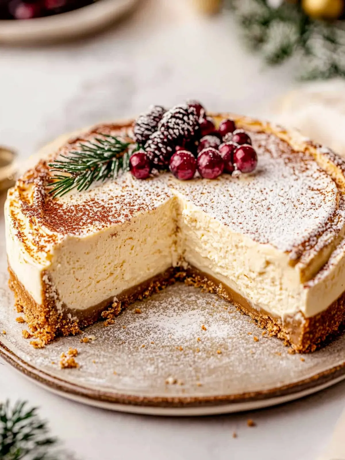 Decadent Eggnog Cheesecake to Wow Your Holiday Guests 2 Eggnog cheesecake
